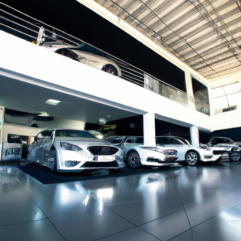 Showroom de carros de luxo em São Paulo